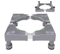 Washing Machine Stand, Adjustable Washing Machine Base, Washing Machine Raiser, Washing Machine Base Frame with 4 Feet, Universal Pedestal for Fridge, Tumble Dryer and Freezer