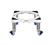 Washing Machine Stand Movable Adjustable Base Length/Width 41-65cm Dishwasher Universal High Rack Large Outside Plant Container Floor Trays 4/8/12 Wheels Prevent Scratch Dent (4Whe