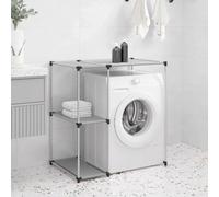 Washing Machine Storage Rack Cabinet Bathroom Laundry Room Iron Cupboard vidaXL