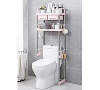 Washing Machine Superstructure Shelf Toilet Shelf Bathroom Storage Shelf With Drawer Dust And Water Resistant Multifunctional Storage Shelf Suitable For Balcony, Kitchen,Rosa,A