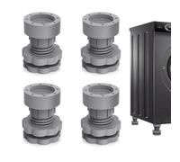 Washing Machine Support Feetss, 4 Pieces Adjustable Dryer Stabilizer | 360 rotating Anti Vibration, Anti Moving Washer Feet, Household Accessories, Prevent Noise, Walking, Fit