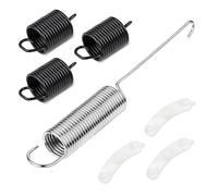 Washing Machine Suspension Spring Kit 3 x WP63907 Suspension Springs & W10250667 Counterweight Counter Balance & 3 x 285744 Tub Wear Pads Repair Set Fit for Whirlpool Maytag Kenmore Washers