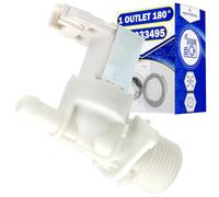 Washing Machine Valve with 1 Outlet at an Angle of 180° has the Original Code 41033495 41026798 for Candy - Warranty 10 Years - MONTERAL