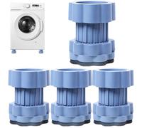 Washing Machine Vibration Pads - Mechanical Vibration Damping Pads | Anti-Walk Dryer Washer Vibrations Pad | PP-PVC Material, Damping Pad for Washer, Dryer Home Accessories