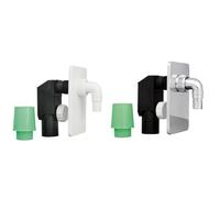 Washing Machine - Waste Pipe - Drain Trap - Dishwasher - Self Cutting Out Nozzle Valve H (White) White