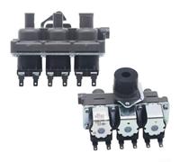 Washing Machine Water Inlet Valve 10x4x4cm Copper For Single Double | Energy Efficient AC220V 6W Valve Precise Flow Control 0.02-0.8MPa Easy Installation Fits Multi-Brand Models