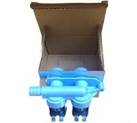 Washing Machine Water Inlet Valve 110-120V Replacement Part, Sturdy Plastic Fill Valve for Standard Household Washers, Easy Installation Blue Component