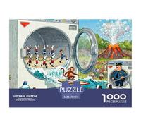 Washing Machine Wooden Jigsaw Puzzle Waterproof 1000 Piece Puzzles for Adults Gifts Impossible Home Decoration