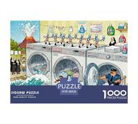 Washing Machine Wooden Jigsaw Puzzle Waterproof 1000 Piece Puzzles for Adults Impossible Educational Games