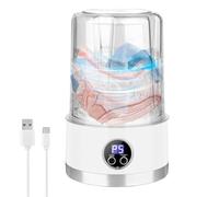 Washing Machines Small Refillable 1 Litre Capacity for Underwear and Socks 20 x 13 x 13 cm Compact Washing Machines for Apartments Two Washing Programs, for Tight Spaces