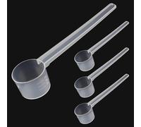 Washing Powder Scoop, 4 Pcs Measuring Scoop, 2g, 3g, 4g, 5g Scoop for Powder, Protein Scoop, 5g Scoops, 5 Gram Scoop for Protein Creatine Liquids Cooking Fitness Kitchen