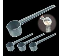 Washing Powder Scoop 4-Piece Assortment of 2g 3g 4g and 5g Protein Scoop 5g Scoops Gram Scoop for Liquid Scoops for Precise Dosing in Cooking Baking Fitness and Supplements