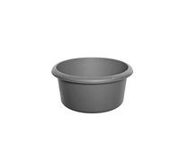 Washing Up Bowl Round Plastic Small & Large Basin Sink Kitchen (Silver, Small Round Bowl)