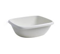 Washing Up Bowl, Square Plastic Wash Basin Small Wash Basins Vegetable Fruit Wash Pan Stackable Dish Tub Dishpan Small Wash Pan Basin for Home(White#M)