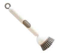 Washing Up Brush, Rotating Dishwashing Brush, Refillable Scrubbing Brush as Cleaning Tool for Sink, Bottles, Cracks and Household Dishwashing