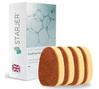 Washing Up Dish Brush SmartSponge Soap Dispensing 4 Eco Sponge Refill Heads. Copper Infused Sisal & Cellulose, Non-Scratch Scrubbing Brush Ergonomic handle, Kitchen Dish Cleaning Scourers. 4 Refills