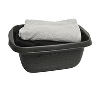 Washing Up Laundry Bowl Washtub Plastic Kitchen 8L 16L 25L 40L Multi Purpose (Dark Grey, 16L)
