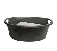 Washing Up Laundry Bowl Washtub Plastic Kitchen 8L 16L 25L 40L Multi Purpose (Dark Grey, 40L)