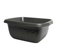 Washing Up Laundry Bowl Washtub Plastic Kitchen 8L 16L 25L 40L Multi Purpose (Dark Grey, 8L)