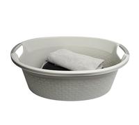 Washing Up Laundry Bowl Washtub Plastic Kitchen 8L 16L 25L 40L Multi Purpose (White, 40L)