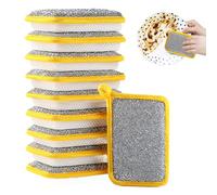 Washing up Sponge, Double Sided Kitchen Dishcloth, Multi-Purpose Absorbent Sponge, Bowl Dish Cleaning Pad Scrubber,Kitchen Dishwashing Cleaning Tool (10pcs)