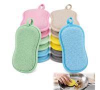 Washing Up Sponge, Kitchen Sponge Heavy Duty Scrub Sponges Scrubber Pad | 14-Pack 8-Shaped Ergonomic Scrub Sponges with Non-Scratch Foam and Durable Absorbent Core for Dishes Pots and Sinks