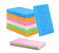 Washing Up Sponges, 12pcs Natural Cellulose Cleaning Sponges,Non-Scratch Kitchen Sponges for Dish, Household, Cookware, Bathroom