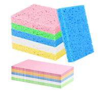 Washing Up Sponges, 24pcs Natural Cellulose Cleaning Sponges,Non-Scratch Kitchen Sponges for Dish, Household, Cookware, Bathroom