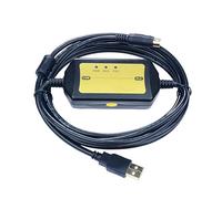 Washinglee Isolated FX-USB-AW USB Programming Cable for Mitsubishi PLC FX3UC FX3G FX3U 3SA Series, for FX-USB-AW Replacement, 10 FT