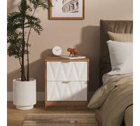 Washington 2 Drawer Bedside (Ready Assembled) Ready Assembled 2 U Dark Brown Small