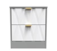 Washington 2 Drawer Bedside (Ready Assembled) Ready Assembled 2 U Multi Small
