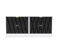 Washington 4 Drawer Bed Box (Ready Assembled) Ready Assembled 2 U Black One Size