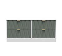 Washington 4 Drawer Bed Box (Ready Assembled) Ready Assembled 2 U Green One Size