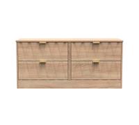Washington 4 Drawer Bed Box (Ready Assembled) Ready Assembled 2 U Light Oak One Size