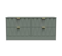 Washington 4 Drawer Bed Box (Ready Assembled) Ready Assembled 2 U Pale Green Small