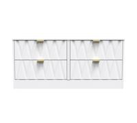 Washington 4 Drawer Bed Box (Ready Assembled) Ready Assembled 2 U White Small