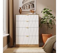 Washington 4 Drawer Deep Chest (Ready Assembled) Ready Assembled 2 U Dark Brown Medium