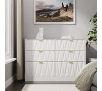 Washington 6 Drawer Bed Box (Ready Assembled) Ready Assembled 2 U White Large