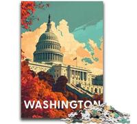 Washington Capitol Jigsaw Puzzles for Teenagers 1000 Piece, for Age 14+ Fun Games Fun Activities at Home, Birthday Gifts, Travel Gifts 1000pcs (26x38cm)