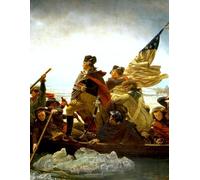 Washington Crossing the Delaware - Emanuel Leutze - Large Notebook: 120 Lined Pages, College Ruled, 8.5"x 11" Journal Diary Notepad