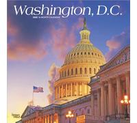 Washington D.C. | 2025 12 x 24 Inch Monthly Square Wall Calendar | Plastic-Free | BrownTrout | USA United States of America Capital Northeast City