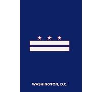 WASHINGTON, D.C. - BLUE AND WHITE: Premium Lined Notebook Inspired by the Nation’s Capital