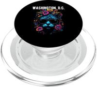 Washington D.C. Cat Wearing Sunglasses Design PopSockets PopGrip for MagSafe