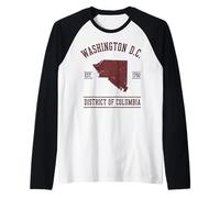 Washington D.C. District of Columbia Est. 1790 Raglan Baseball Tee