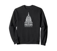 Washington, D.C., hand-drawn Capitol, Sweatshirt