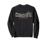 Washington D.C Landmarks Vintage USA Travel Sweatshirt