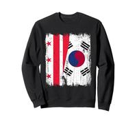Washington D.C. South Korea Half Flag Sweatshirt