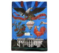 Washington D.C. Theme Trader Joe's Reusable Shopping Tote Bag, Blue, L