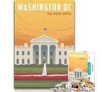 Washington DC 1000 Pieces Jigsaw Puzzles For Teens And Adults,Toys Educational Games Stress Relieving Great Gifts And Toys 38x26cm