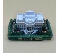 Washington DC 2" Mini Building Model Replica, Resin, White House US Capitol Lincoln Memorial Jefferson Memorial, (White House)